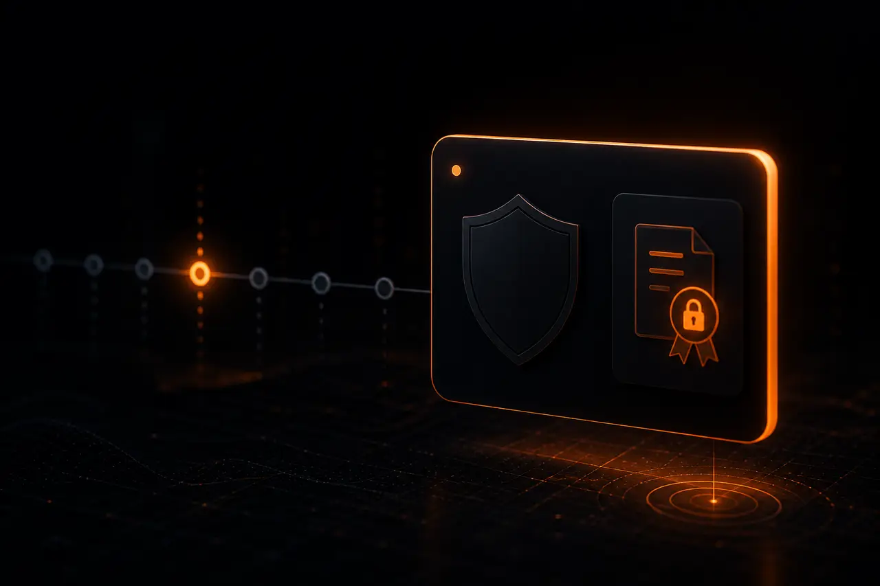 Watch alert: a dark notification card after the baseline, when the origin changes.