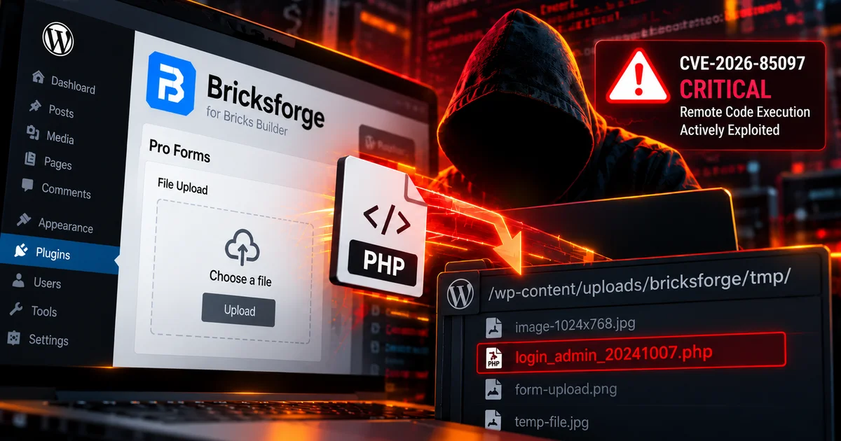 Security Brief: CVE-2026-85097 Bricksforge WordPress RCE Actively Exploited