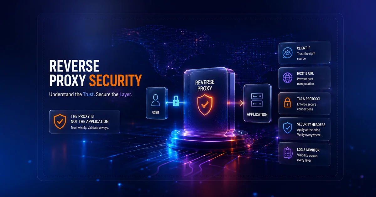Reverse Proxy Security: Trust Boundaries, Forwarded Headers, TLS Termination, and Edge Misconfiguration