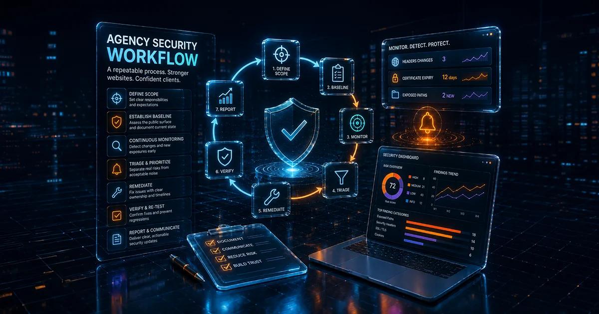 Website Security for Agencies: How to Monitor Client Sites and Deliver Branded Security Reports